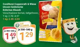 Globus Conditorei Coppenrath & Wiese Unsere Goldstücke Brötchen Klassik Angebot