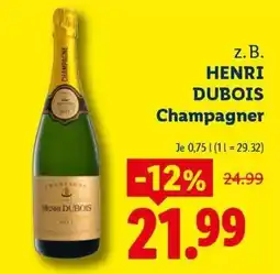 Lidl HENRI DUBOIS Champagner Angebot