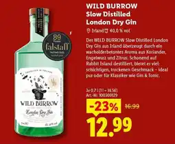 Lidl WILD BURROW Slow Distilled London Dry Gin Angebot