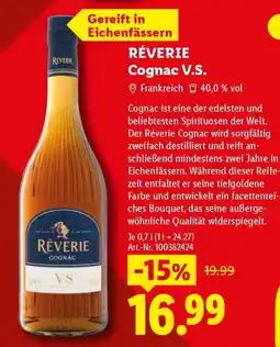 Lidl Réverie Cognac V.S. Angebot
