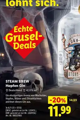Lidl STEAM BREW Hopfen Gin Angebot