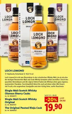 Lidl Loch Lomond Single Malt Scotch Whisky Original Angebot