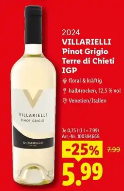 Lidl Villarielli Pinot Grigio Angebot
