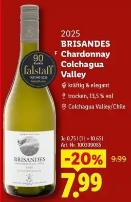 Lidl BRISANDES Chardonnay Angebot