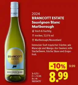 Lidl BRANCOTT ESTATE Sauvignon Blanc Angebot