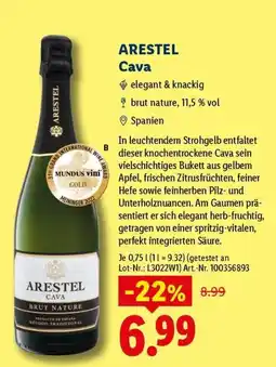 Lidl ARESTEL Cava Angebot