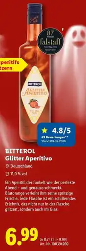 Lidl Bitterol Glitter Aperitivo Angebot