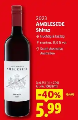 Lidl AMBLESIDE Shiraz Angebot