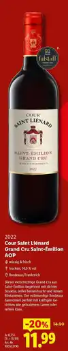 Lidl Cour Saint Liénard Grand Cru Saint-Émilion AOP Angebot