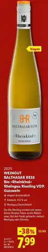 Lidl WEINGUT BALTHASAR RESS Bio »Rheinkind« Angebot