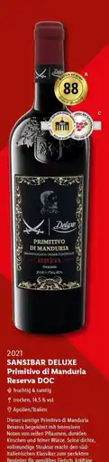 Lidl SANSIBAR DELUXE Primitivo di Manduria Riserva DOC Angebot
