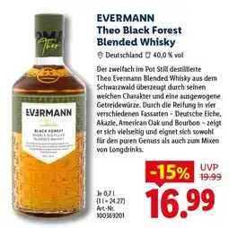 Lidl Everbmann Theo Black Forest Blended Whisky Angebot