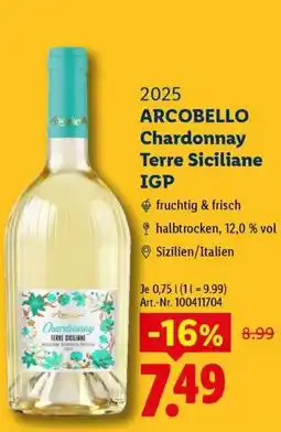Lidl ARCObello Chardonnay Terre Siciliane Angebot