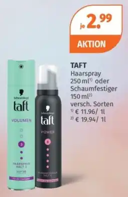 Müller TAFT Haarspray oder Schaumfestiger Angebot