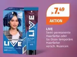 Müller LIVE Semi-permanente Haarfarbe oder Go Gloss temporäre Haarfarbe Angebot