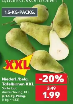 Kaufland Niederl./belg. Tafelbirnen XXL Angebot