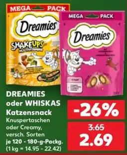 Kaufland Dreamies Katzensnack Angebot
