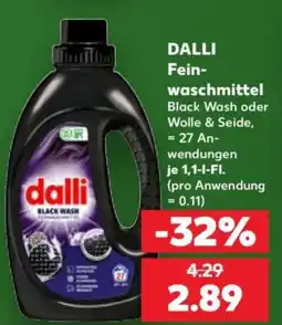 Kaufland DALLI Fein-waschmittel Black Wash Angebot