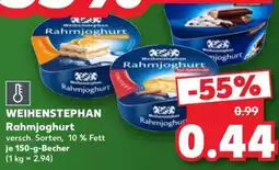 Kaufland WEIHENSTEPHAN Rahmjoghurt Angebot