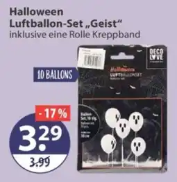 V Markt Halloween Luftballon-Set "Geist" Angebot