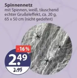 V Markt Spinnennetz mit Spinnen, weiß Angebot