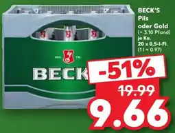 Kaufland BECK'S Pils oder Gold Angebot