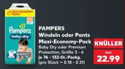 Kaufland PAMPERS Windeln oder Pants Maxi-Economy-Pack Angebot
