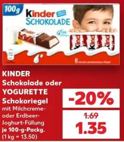 Kaufland Kinder Schokolade Angebot