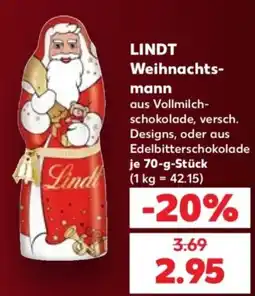 Kaufland LINDT Weihnachtsmann Angebot
