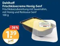 V Markt Dahlhoff Frischkäsecreme Honig-Senf Angebot