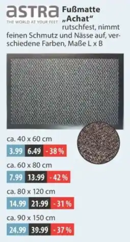 V Markt Fußmatte "Achat" Angebot