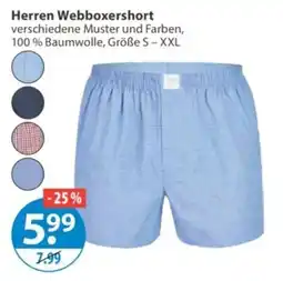 V Markt Herren Webboxershorts Angebot