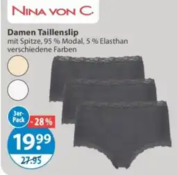 V Markt Nina von C. Damen Taillenslip Angebot