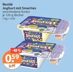 V Markt Nestlé Joghurt mit Smarties Angebot