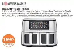 V Markt RÖMMELSBACHER Heißluftfritteuse FRH2650 Angebot