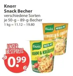 V Markt Knorr Snack Becher Angebot