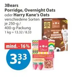 V Markt 3Bears Porridge, Overnight Oats oder Harry Kane's Oats Angebot