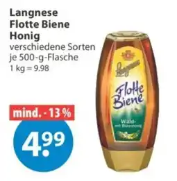V Markt Langnese Flotte Biene Honig Angebot