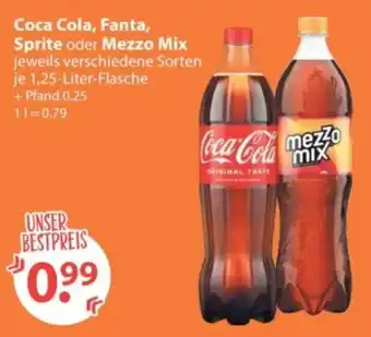 Coca Cola, Fanta, Sprite oder Mezzo Mix