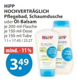 V Markt HiPP HOCHVERTRÄGLICH Pflegebad, Schaumdusche oder Öl-Balsam Angebot