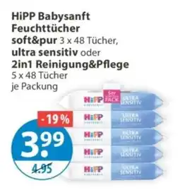 V Markt HiPP Babysanft Feuchttücher Angebot
