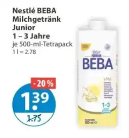 V Markt Nestlé BEBA Milchgetränk Junior Angebot