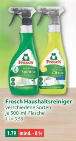 V Markt Frosch Haushaltsreiniger Angebot