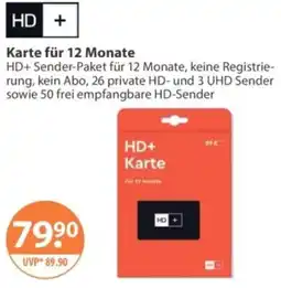 V Markt HD+ Karte für 12 Monate Angebot
