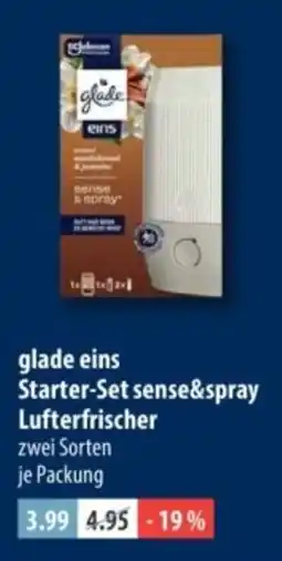 V Markt glade eins Starter-Set sense&spray Luftfrischer Angebot