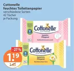 V Markt Cottonelle feuchtes Toilettenpapier Angebot
