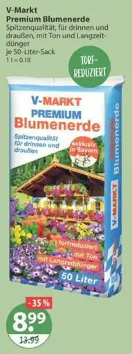 V Markt V-MARKT Premium Blumenerde Angebot