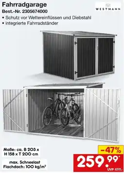 Netto Marken-Discount Fahrradgarage WESTMANN Angebot