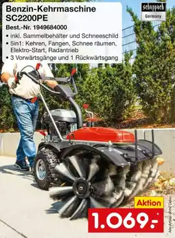 Netto Marken-Discount Benzin-Kehrmaschine SC2200PE Scheppach Angebot