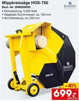 Netto Marken-Discount Wippkreissäge HOS-750 BAMATO Angebot
